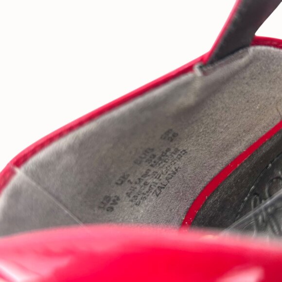 CHERRY RED LIFE STRIDE SIMPLY RED ZALANA FAUX LEATHER/PATENT LEATHER CRISSCROSS - Picture 13 of 13